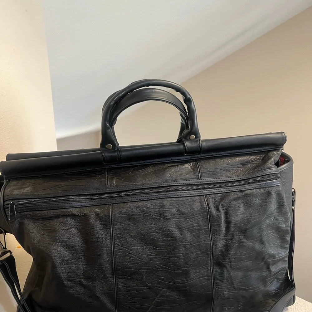 Unbranded Black Leather Messanger‎ Bag Laptop Briefcase Shoulder Travel Bag